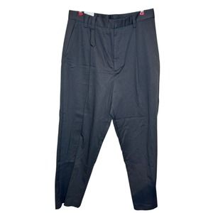 Zara Men's Dress Pants Pleated Wide Leg Straight Trouser Gray 33X‎ 30 (Tag 29)